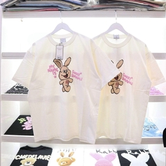 ÁO THUN ADLV MY NAME IS FUZZY RABBIT TSHIRT CREAM - TRẮNG KEM