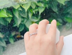 SWAROVSKI Infinity ring (Round cut, White, Rhodium plated) - RINGS - Nhẫn hình vô cực, pha lê trắng - JEWELRY