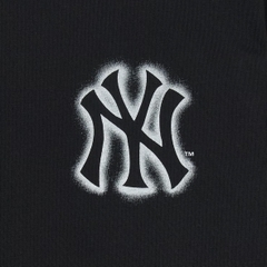 MLB Basic Street Logo Overfit Short Sleeve T-Shirt Boston Red Sox BLACK - Áo thun cổ tròn tay lỡ màu đen