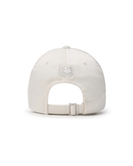 MLB Basic small logo unstructured ball cap Boston Red Sox Charcoal Cream - Mũ lưỡi trai, nón kết màu trắng kem
