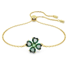 SWAROVSKI Idyllia bracelet (Mixed cuts, Clover, Green, Gold-tone plated) - Vòng/lắc tay Cỏ Bốn Lá - SWAROVSKI - JEWELRY