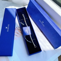 SWAROVSKI Emily bracelet (Round cut, White, Rhodium plated) - Vòng/lắc tay đá pha lê trắng - SWAROVSKI - JEWELRY