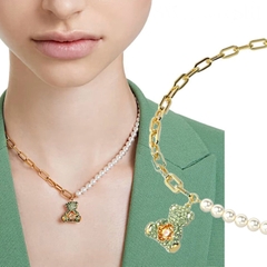SWAROVSKI Teddy pendant (Bear, Multicolored, Gold-tone plated) - Dây cổ, dây chuyền SWAROVSKI - JEWELRY NECKLACE