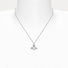 CHÍNH HÃNG - VIVIENNE WESTWOOD Ariella Pendant Necklace - Dây cổ/chuyền, đá CZ trắng trái tim - JEWELRY