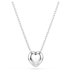 CHÍNH HÃNG - SWAROVSKI x Ariana Grande pendant (Mixed cuts, Heart, White, Rhodium plated) - Dây cổ, chuyền, pha lê trắng, trái tim - JEWELRY NECKLACE