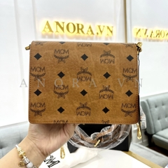 MCM BROWN CROSS BODY BAG TÚI ĐEO CHÉO NÂU