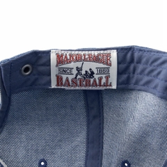 MLB Denim Coopers Unstructured Ball Cap New York Yankees NY INDIGO - Mũ lưỡi trai, nón kết màu xanh