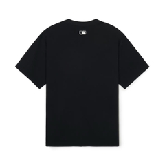Áo MLB Street Lettering Overfit T-shirt NY Newyork Black - Áo thun cổ tròn tay lỡ màu đen