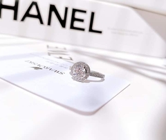 SWAROVSKI Angelic ring (Round cut, White, Rhodium plated) - RINGS - Nhẫn pha lê trắng - JEWELRY