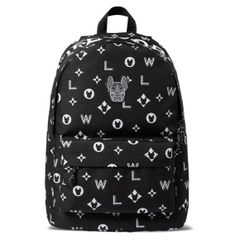 Balo Lifework Backpack Black Đen Hoạ Tiết