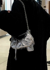 TÚI BALENCIAGA LE CAGOLE CHAIN BAG XS SILVER