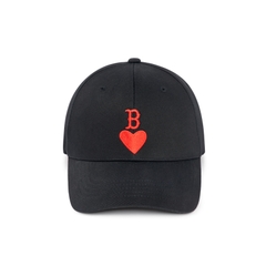 Mũ MLB Heart Structured Ball Cap Boston Red Sox Black