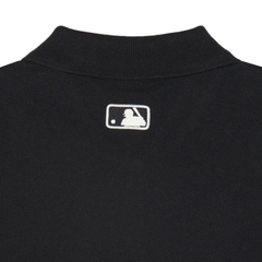 Áo MLB Polo Crop Heart NY Logo Shirt Black