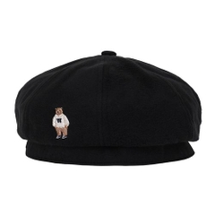 MŨ BERET WHOAU BLACK - MŨ NỒI MÀU ĐEN