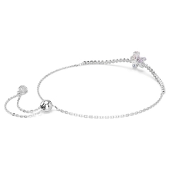 CHÍNH HÃNG - SWAROVSKI x Ariana bracelet (Mixed cuts, Flower, Multicolored, Rhodium plated) - Vòng, lắc tay, pha lê hoa - JEWELRY BRACELET