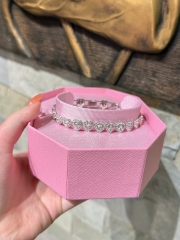 CHÍNH HÃNG - SWAROVSKI x Ariana Grande - Tennis bracelet (Mixed cuts, Heart, White, Rhodium plated) - Vòng, lắc tay, đính đá pha lê đa trắng, trái tim - JEWELRY BRACELET