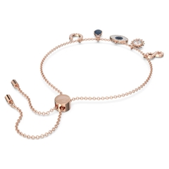 SWAROVSKI Symbolica bracelet (Infinity, evil eye & horseshoe, Blue, Rose gold-tone plated) - Vòng/lắc tay hình các biểu tượng - JEWELRY