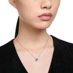 SWAROVSKI Millenia necklace (Octagon cut, Green, Rose gold-tone plated - Dây cổ, dây chuyền đá pha lê xanh chuyển động - SWAROVSKI - JEWELRY NECKLACE