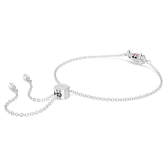 SWAROVSKI Lifelong Bow bracelet (Bow, Pink, Rhodium plated) - Vòng, lắc tay, hình nơ, pha lê hồng - JEWELRY BRACELET
