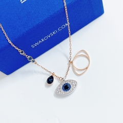 SWAROVSKI Symbolica pendant (Evil eye, Blue, Mixed metal finish) - Dây cổ, dây chuyền biểu tượng hình mắt - JEWELRY NECKLACE