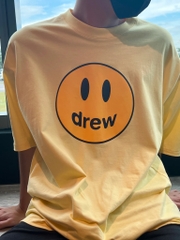 Áo Drew House Mascot SS Teê LIGHT YELLOW T-SHIRT - Áo thun cổ tròn tay lở màu vàng tươi