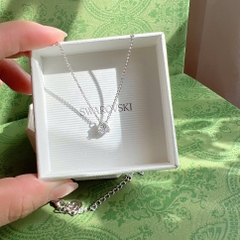 SWAROVSKI Matrix pendant (Trilliant cut, White, Rhodium plated) - Dây cổ, dây chuyền pha lê trắng - JEWELRY NECKLACE