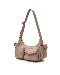 MLB Multi-pocket cargo crossbody / shoulder bag New York Yankees Pink - Túi xách, đeo vai màu hồng