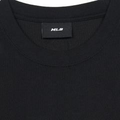 MLB Basic Street Logo Overfit Short Sleeve T-Shirt Boston Red Sox BLACK - Áo thun cổ tròn tay lỡ màu đen