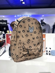 Balo Lifework Backpack Beige Be Hoạ Tiết