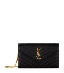 TÚI YSL WOC BLACK LOGO GOLD