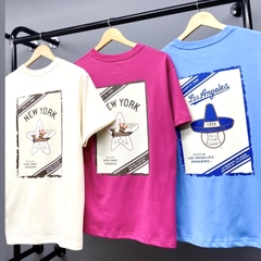 Áo Thun New Era ALL STAR GAME T-Shirt Cream/Pink/Blue