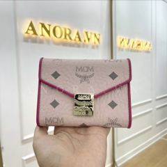 MCM ví ngắn gập viền (PINK)