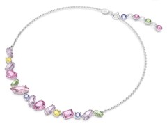 SWAROVSKI Gema necklace (Mixed cuts, Multicolored, Rhodium plated) -  Dây cổ, dây chuyền SWAROVSKI - JEWELRY NECKLACE
