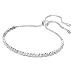 SWAROVSKI Subtle bracelet (Round cut, WHITE, Rhodium plated) - Vòng/lắc tay pha lê trắng - JEWELRY