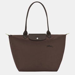 CHÍNH HÃNG - LARGE SIZE - TÚI LONGCHAMP LE PLIAGE GREEN L TOTE BAG - MOCHA/MOKA - Túi xách màu nâu đất, nâu sẫm