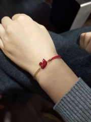 SWAROVSKI Iconic Swan bracelet (Swan, Red, Gold-tone plated) - Vòng/lắc tay thiên nga đỏ - SWAROVSKI - JEWELRY