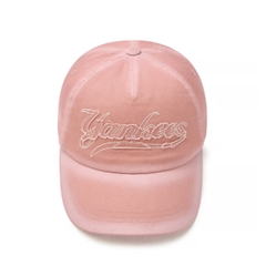 MLB Varsity Cultive Washing Stitch Unstructured Ball Cap NY Yankees Peach Pink - Mũ lưỡi trai, nón kết màu hồng đào