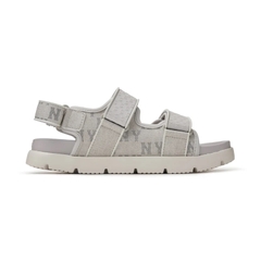 Giày MLB Liner Sandals Denim Monogram New York Yankees NY Grey - Giày xăng đan có quai màu xám