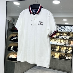 Áo Tommy Hilfiger Polo Shirt White - Áo thun có cổ màu trắng
