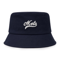 MŨ MLB VARSITY BUCKET HAT NY NEW YORK METS NAVY - Mũ vành tròn, màu xanh đen