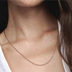 PANDORA Classic Cable Chain Necklace (Sterling Silver, 14K rose-gold plated) - Dây cổ, chuyền bạc 925, mạ vàng hồng 14k - JEWELRY NECKLACE