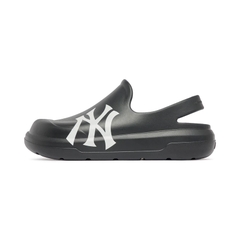 Giày MLB Chunky bouncer clog sandals NY New York Yankees Black - Giày cao su màu đen có quai