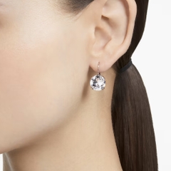 SWAROVSKI Millenia drop earrings (Round cut, White, Rhodium plated) - Khuyên tai pha lê trắng, cắt tròn - JEWELRY