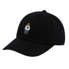 WHOAU Steve Washed Ball Cap - Mũ lưỡi trai, nón kết màu đen