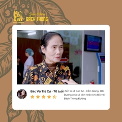 Chia sẻ của bác Cự khi trải nghiệm khám bệnh tại phòng khám Bách Thông