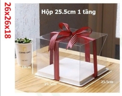 Hộp mica 26x26x18(10 bộ)