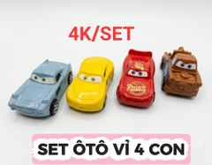 (10 set) Ô Tô vỉ 4 con