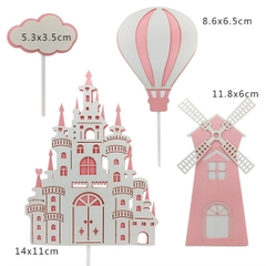 SET Khí cầu,lâu đài 3D