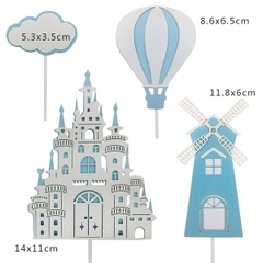 SET Khí cầu,lâu đài 3D