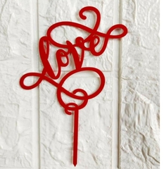 Túi 10 Mica Love Xoắn/Đỏ